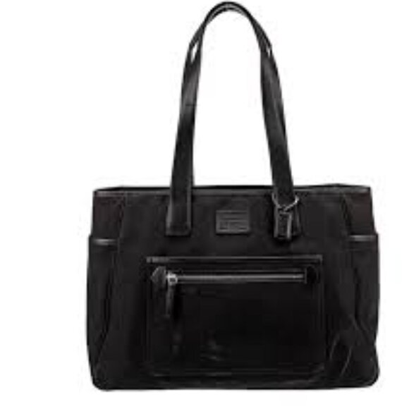 Coach Hamptons 5975 Double Handle Inner Pockets Charm Diaper Tote Bag - Picture 1 of 9